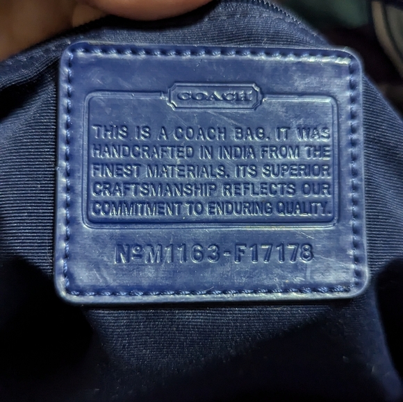 COACH Signature Y2K Preppy Logo Canvas Kyra DaisyScarf Print Tote Bag - Picture 7 of 9